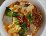 Foto langkah ke 4 dari resep Seblak kuetiaw kuah pedas/ kuetiaw rebus pedas.