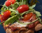 Pinsa z szynką, mozzarellą i rukolą krok przepisu 6 zdjęcie