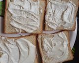 A picture of step 1 of Capsicum mayonnaise sandwich.