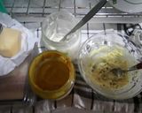 Foto langkah ke 2 dari resep Roti Gandum Panggang isi Sosis Rempah saus keju (wheat bread toast with cheesy sauce and sausage herbs filling).
