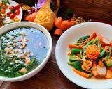 Hình bước làm 2 của món Canh rau tần ô nấu tôm thịt