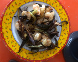 Foto del paso 7 de la receta: Calabacín con gambas y huevo en airfrayer