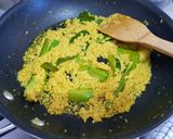 A picture of step 1 of Soto ayam (chicken and bean sprouts soup).