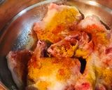 A picture of step 1 of Gondhoraj Chicken or Lebu-Lanka Chicken Curry.