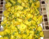 A picture of step 4 of Potatoes wedges#4weeks challenge.