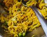 A picture of step 8 of Thali Kathiyawadi.