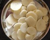 A picture of step 1 of Potato and tomato crispy pakode.