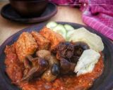 Foto langkah ke 4 dari resep Hati Ampela, Tahu & Tempe Ungkep Penyet Sambal.