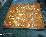 A picture of step 4 of Chana flour burfi.