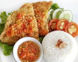 Foto langkah ke 9 dari resep Telur crispy geprek.