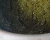 A picture of step 13 of Sarson ka saag with bajry ki roti.