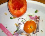 A picture of step 1 of Egg tomato pocket.