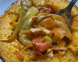 Foto del paso 7 de la receta: Calabaza rellena de verduras y queso 🎃