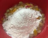 A picture of step 2 of Creamy Fruit SaladAustin’s fruit salad.