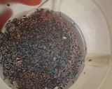 A picture of step 1 of Basil seed juice.