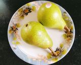 A picture of step 1 of Babugosha (Indian pear 🍐🍐) juice 😋.