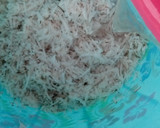 A picture of step 2 of Coconut milk without blender.