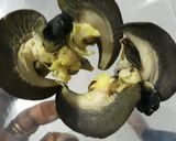 A picture of step 3 of Peppered snail with ukwa.