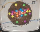 A picture of step 6 of Bourbon biscuits cake.