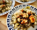 Foto del paso 4 de la receta: Vieiras al perejil sobre cama de arroz basmati con judías