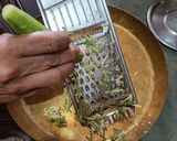 A picture of step 1 of Turai jowar flour chilla.