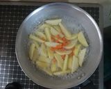 A picture of step 1 of Today's lunch 😛.