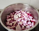 Hình bước làm 2 của món Chè môn lá cẩm