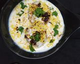 A picture of step 5 of Pumpkin tikki chaat.