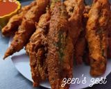 A picture of step 3 of Mirch Pakoras.