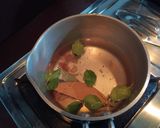 A picture of step 2 of Tulsi Chai.