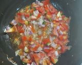 A picture of step 1 of Potato with spring onion.