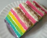 Foto langkah ke 17 dari resep Rainbow Cake Kukus Ny.Liem Super Lembut.