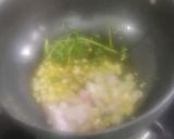 A picture of step 1 of Green Peas Garlic Soup.