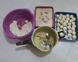 Foto langkah ke 5 dari resep Onde-onde isi kacang ijo kupas empukk bgt.