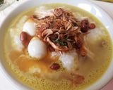 Foto langkah ke 9 dari resep Bubur ayam telur puyuh.