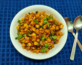 A picture of step 5 of Crispy Corn Chilli.