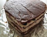 Pas rețetă Tort ❤️ de ciocolată cu cremă de mascarpone și fructe de pădure 7 fotografie