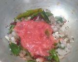A picture of step 2 of Egg Rice.