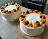 Tort serowo- owocowy na Dzień Mamy krok przepisu 7 zdjęcie