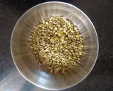 A picture of step 3 of Moong sprouts chaat.