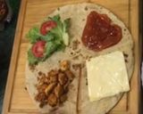 A picture of step 2 of Tortilla wrap.