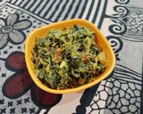 A picture of step 8 of Fenugreek leaves Bhaji.