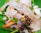 Hình bước làm 2 của món Cải bẹ dún nấu tôm thịt