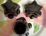 A picture of step 8 of Choco lava topped with Ganache.