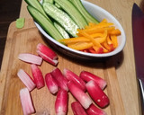 Foto del paso 2 de la receta: Anillo de arroz, pepinitos frescos, y rabanitos con mayonesa y mostaza de Dijón
