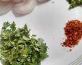 A picture of step 1 of Chana chaat.