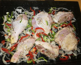 Foto del paso 2 de la receta: Pollo al horno con papas