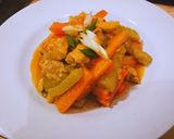 Foto langkah ke 2 dari resep Tumis Sayur Acar Kuning (Ayam,Wortel,Putren,Timun).