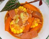 Foto langkah ke 5 dari resep Jasistel (Jagung, Sosis, Wortel) Masak Saus Pedas.