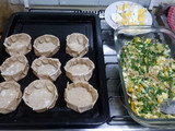 Canastitas integrales de acelga y queso